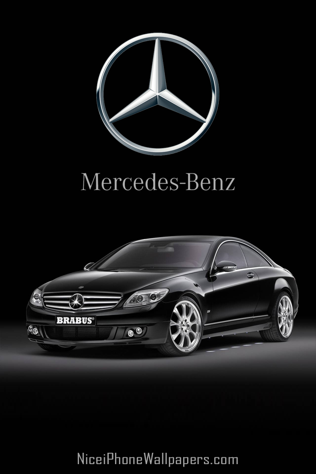 Mercedes Benz Logo Wallpaper Mercedes Benz Logo Wallpaper For Iphone 640x960 Wallpaper Teahub Io