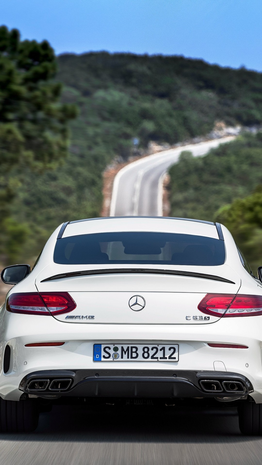 Mercedes Amg C63 S Coupe Back View White Luxury S Class Coupe Price South Africa 750x1334 Wallpaper Teahub Io