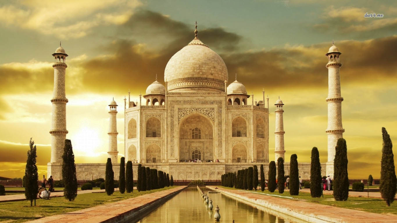 Taj Mahal High Resolution 1366x768 Wallpaper Teahub Io