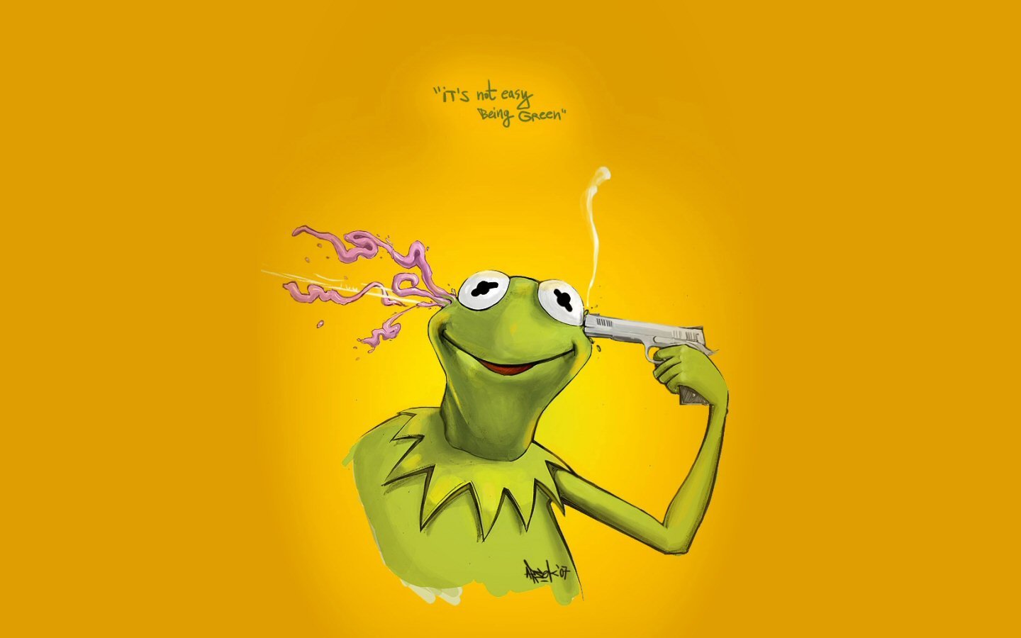 High Resolution Emo Hd Wallpaper Id Kermit Its Not Easy Being Green