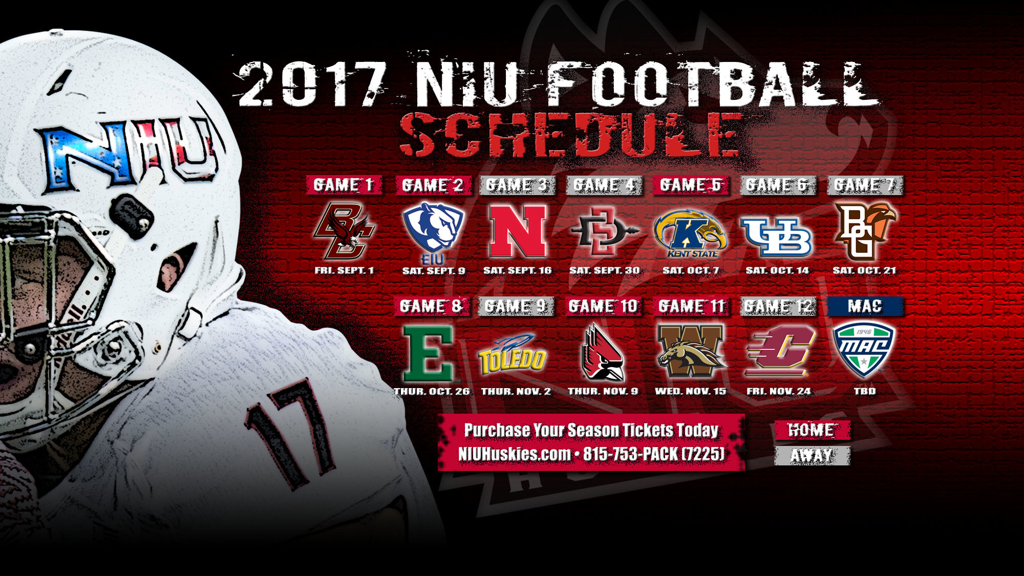 Niu Football 2017 Schedule Announced Data Src Hd 2017 Nebraska