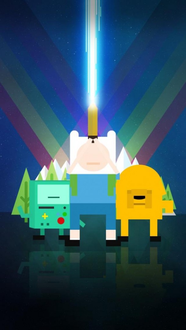 Adventure Time Starwars Wallpaper By Telephonewallpaper Finn Jake And Bmo 610x10 Wallpaper Teahub Io