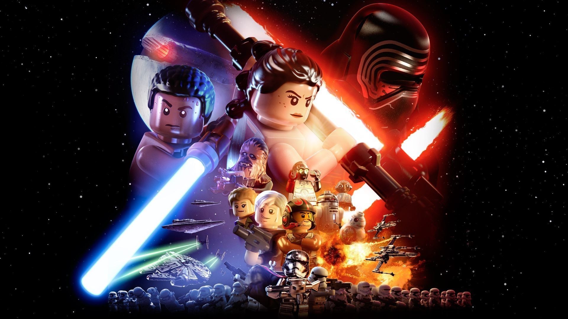 Lego Star Wars - Lego Star Wars The Force Awakens - HD Wallpaper 