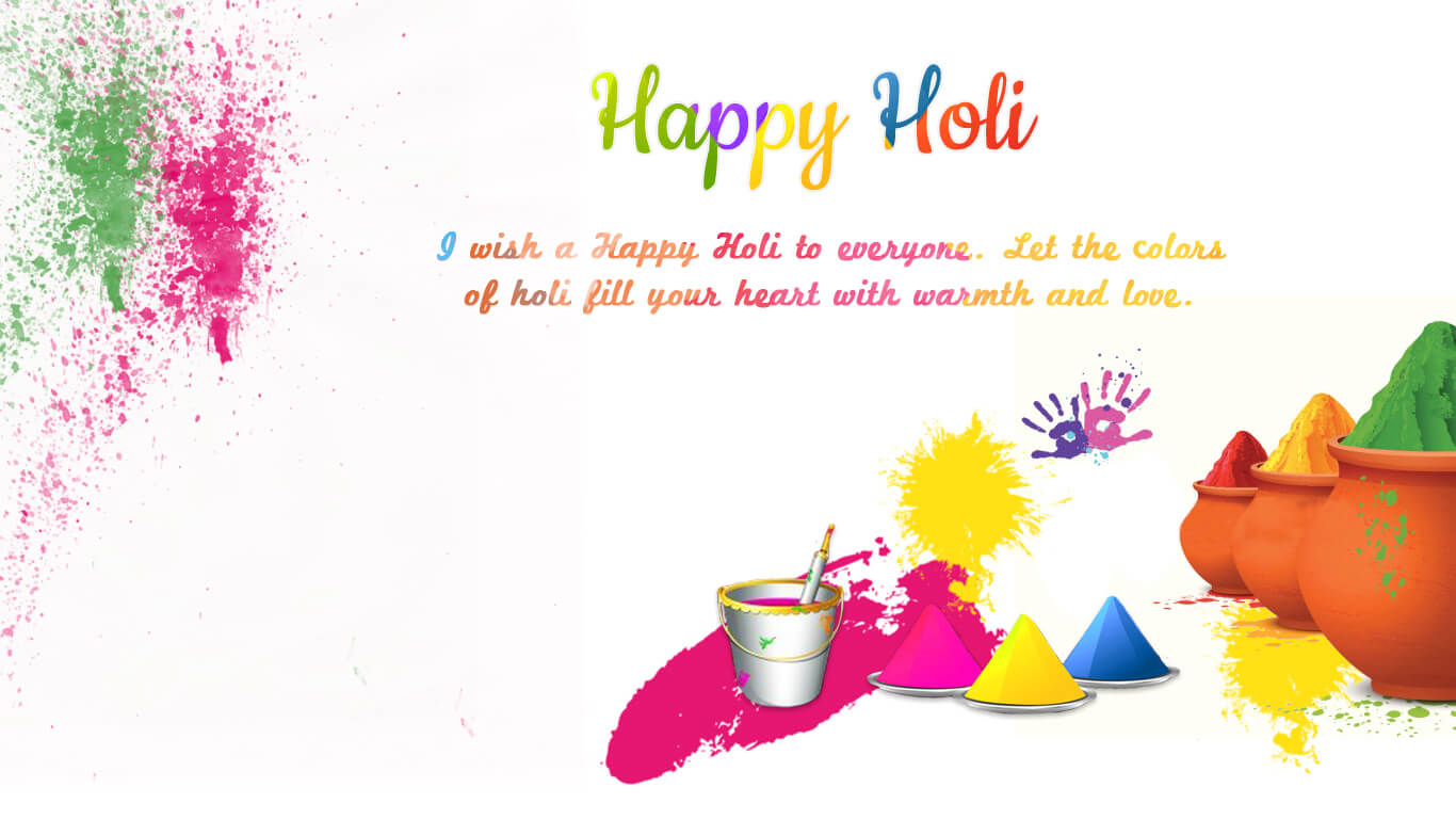 Happy Holi Images 2019 Download - 1366x768 Wallpaper 